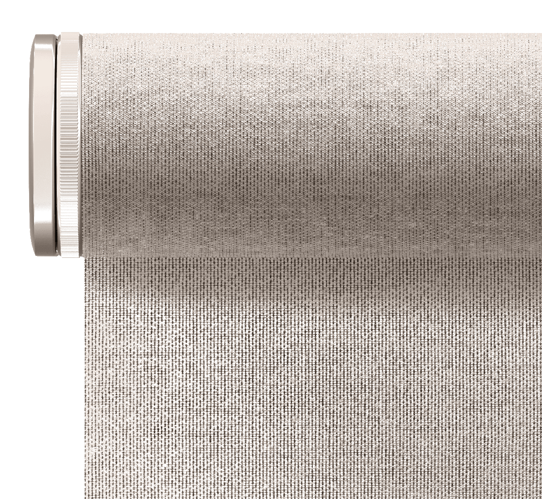 Hand sample of a balanced roller shade